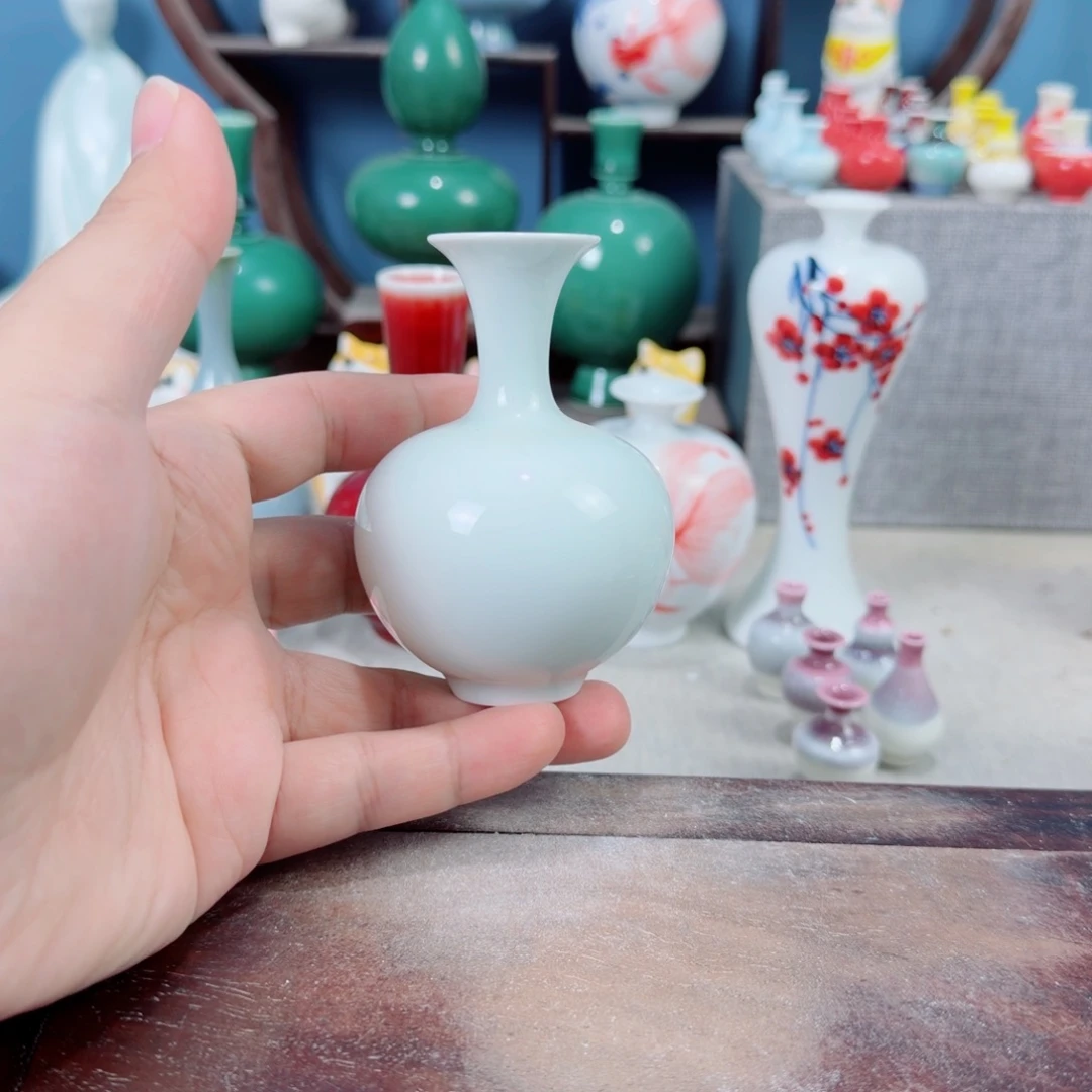 陶瓷手工小花器摆件