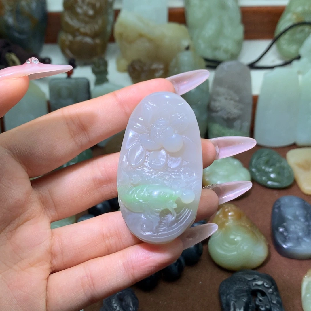 和田玉未镶嵌吊坠(不含链)