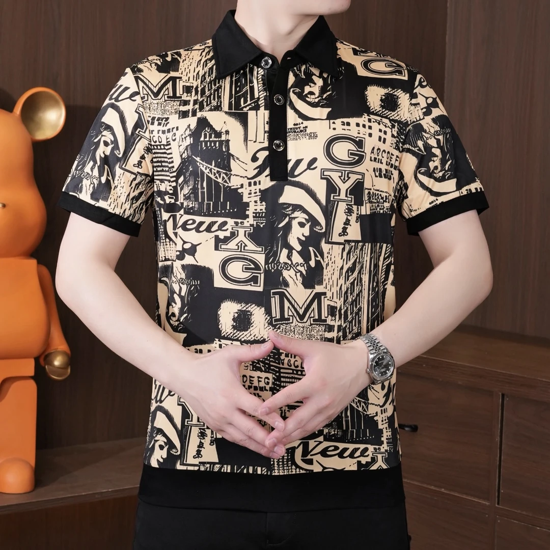 时尚Polo衫短袖上衣夏季男士休闲百搭半袖潮流修身