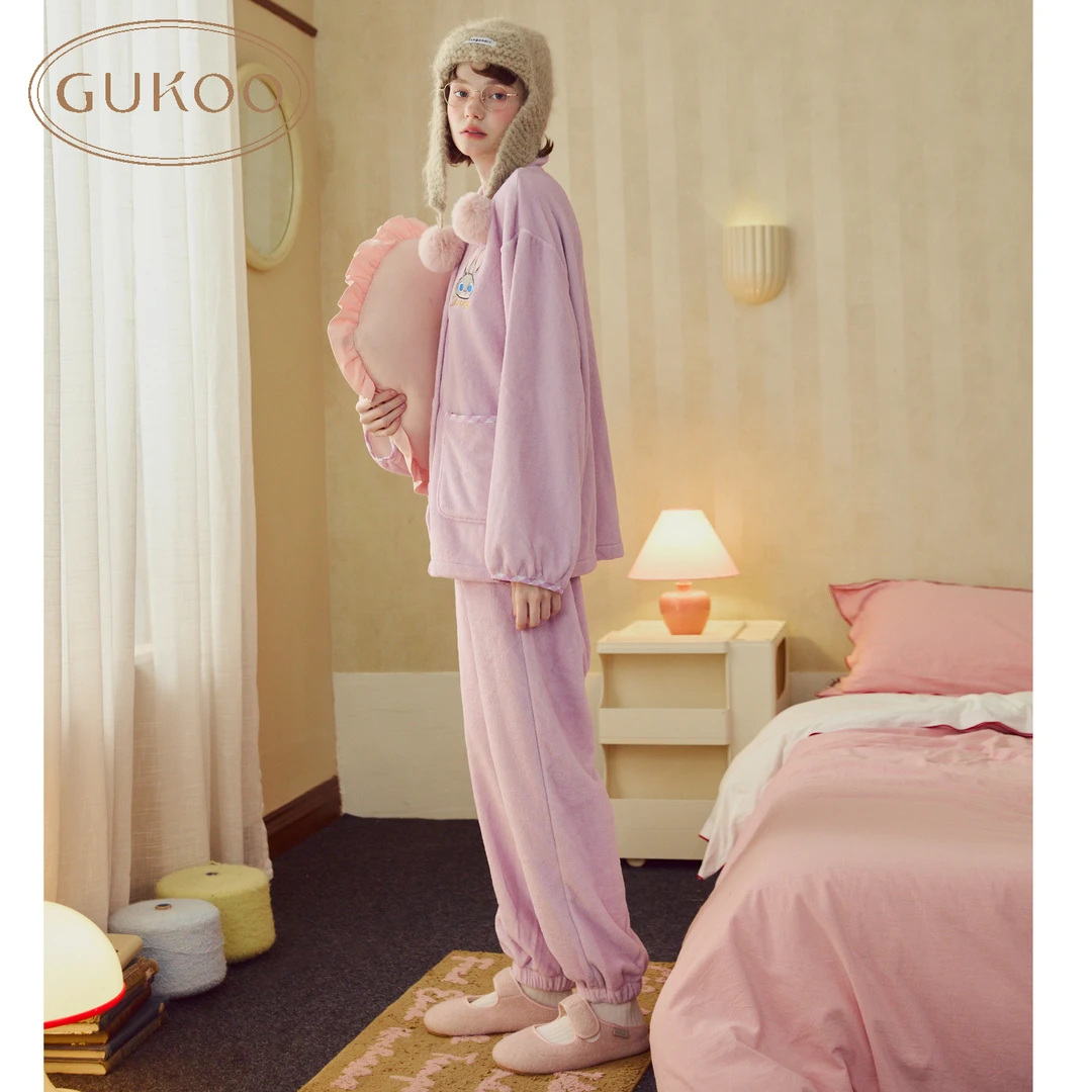 【肖然好物】Gukoo果壳疯狂动物城系列家居套装冬季睡衣保暖加厚1