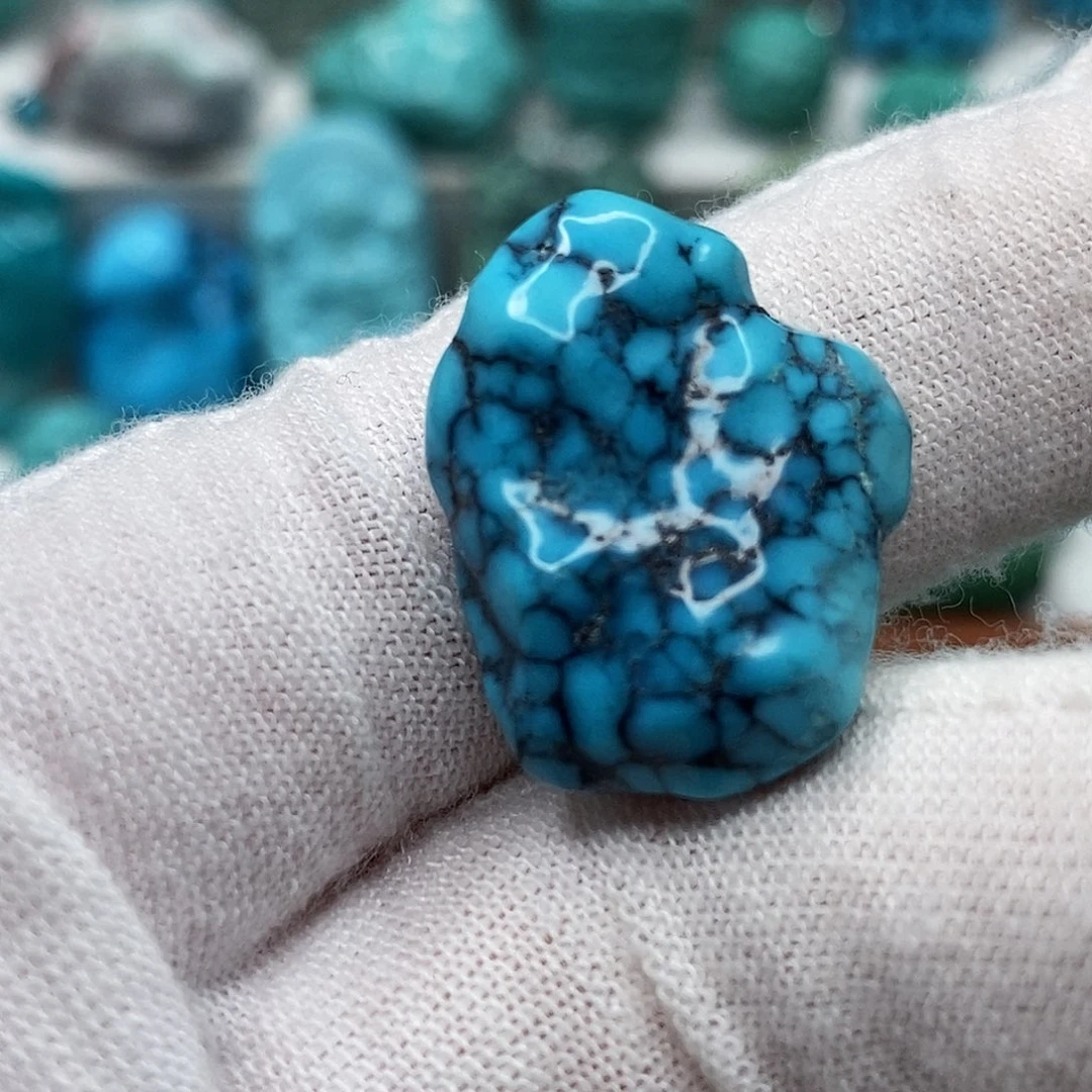 绿松石未镶嵌天然原矿地大质检