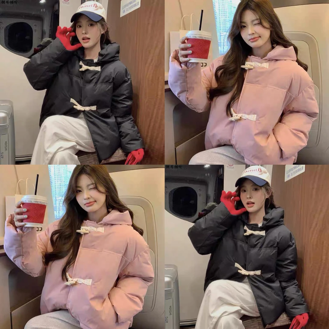 芬芬家-【自留棉服】冬季宽松棉服韩系小个子短款加厚连帽棉衣外套