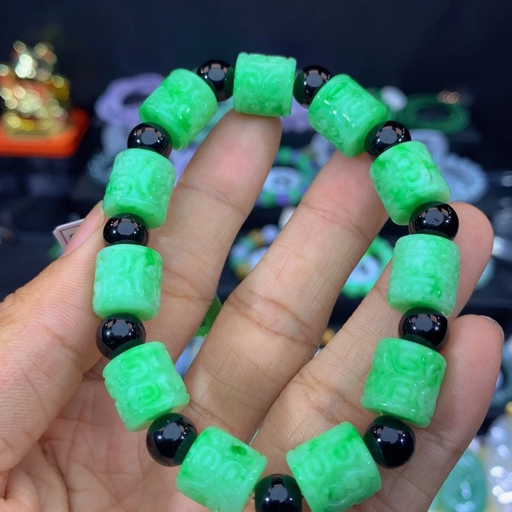 未镶嵌手链翡翠翡翠 11+