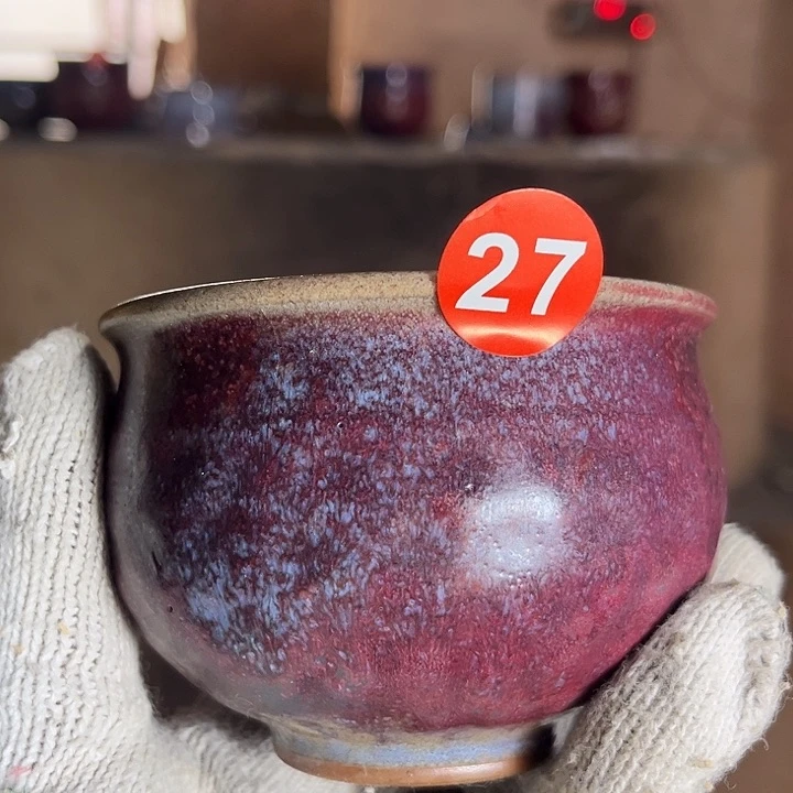 杯会*的钧瓷手工艺品杯子