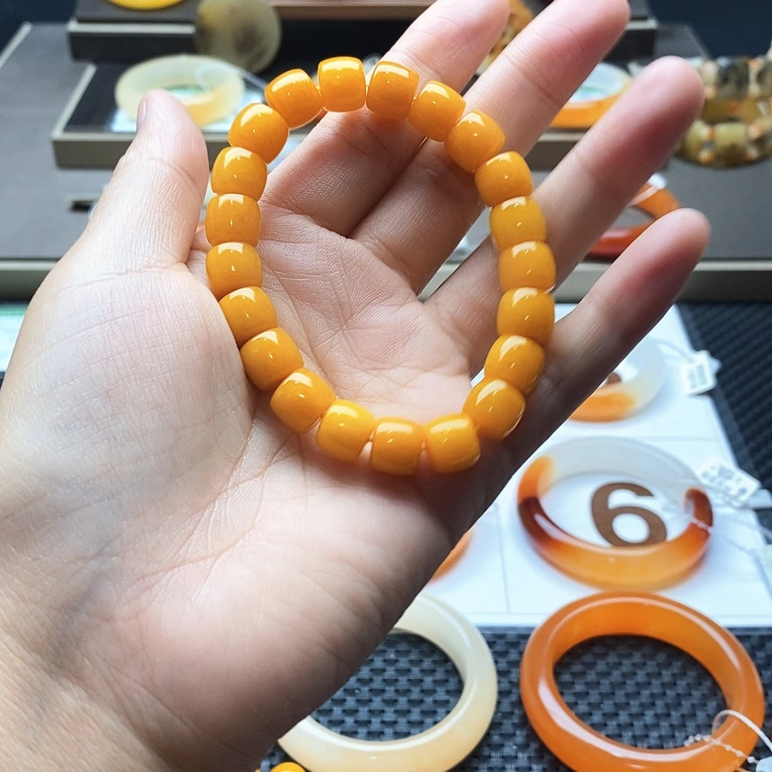 石英质玉（黄龙玉）未镶嵌手镯