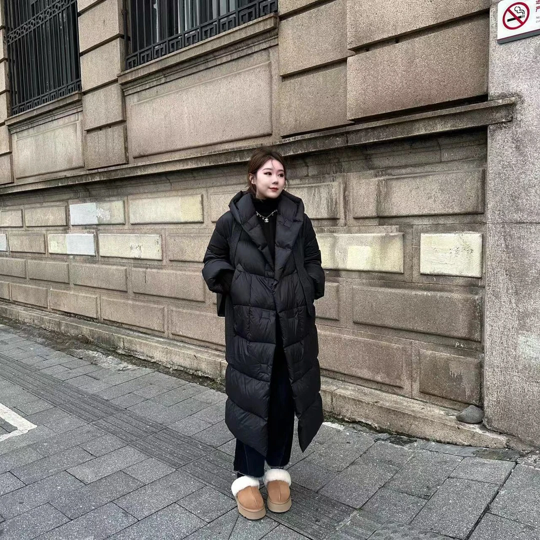 【琪琪推荐】大码女装简约高级大气连帽轻巧鹅绒服C32580QTQ