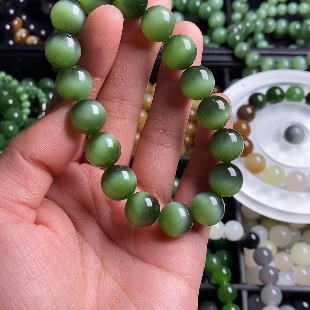 和田玉（碧玉）未镶嵌珠宝半成品