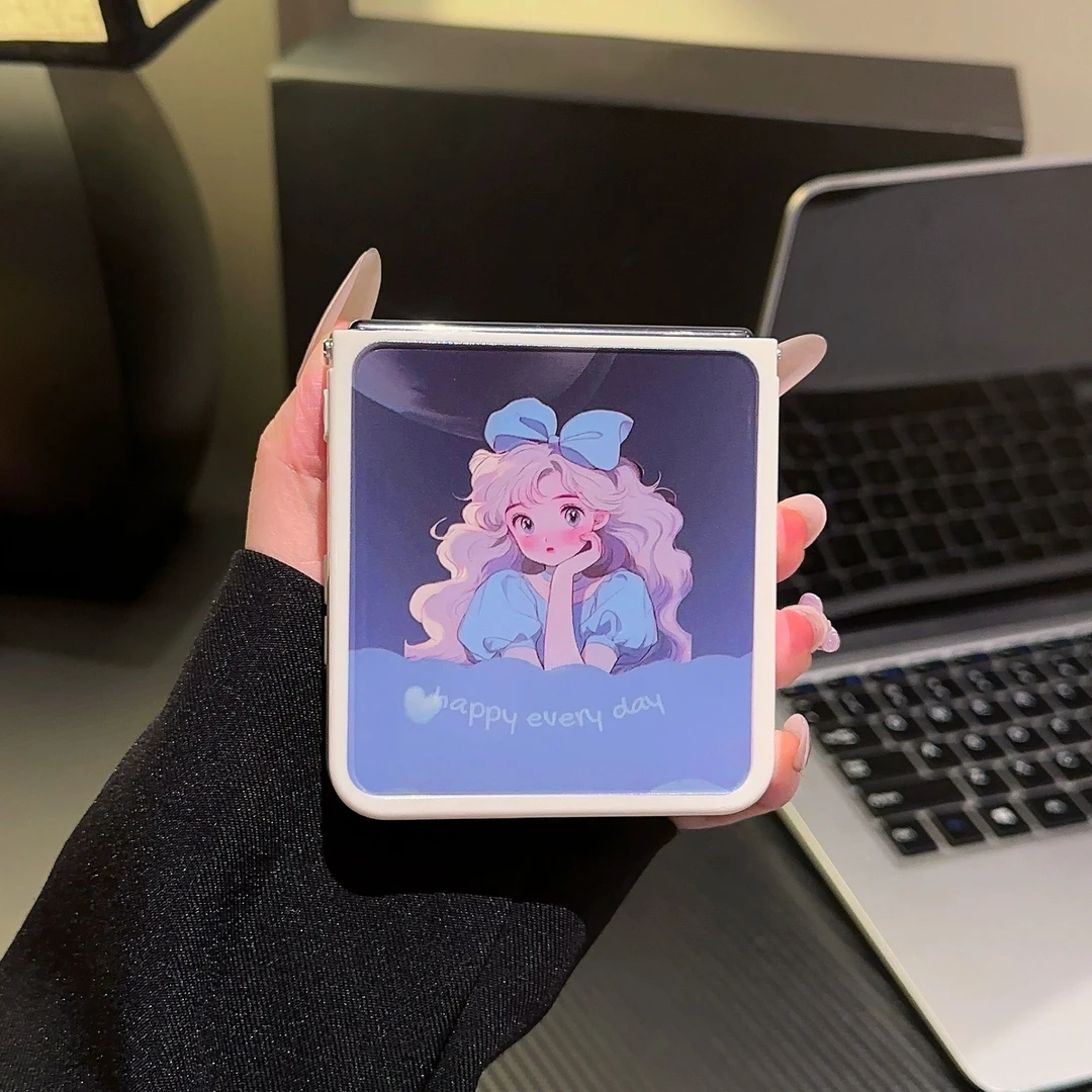 适用于华为POCKET2手机壳奶油壳FINDN3FLIP蝴蝶结公主2024高级感
