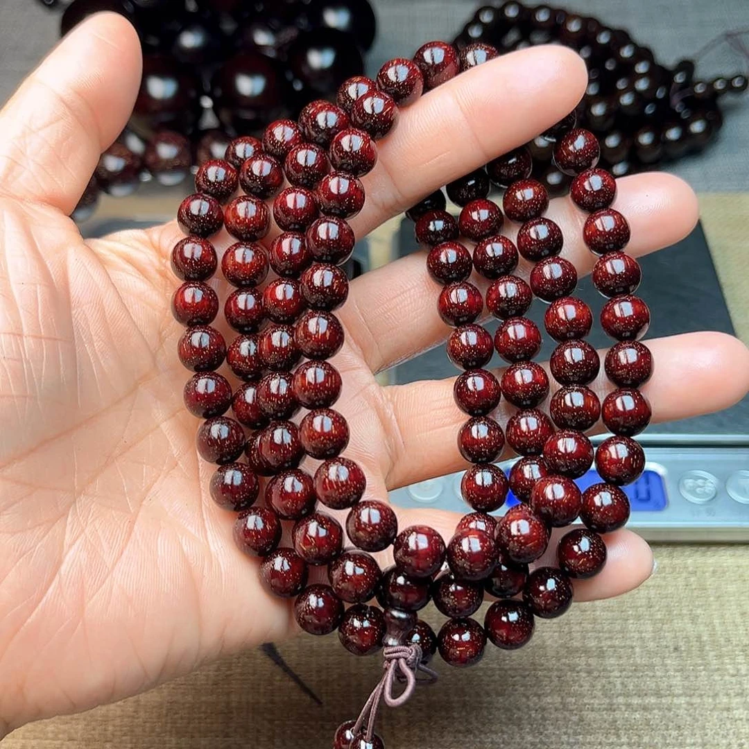 檀香紫檀（小叶紫檀）0.8 108颗 爆星