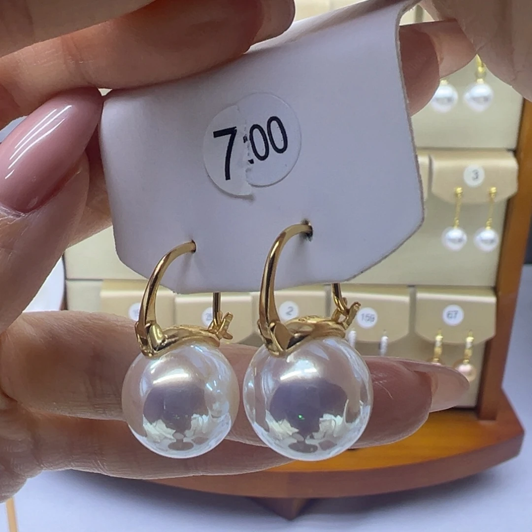 耳饰淡水珍珠银S925镶嵌