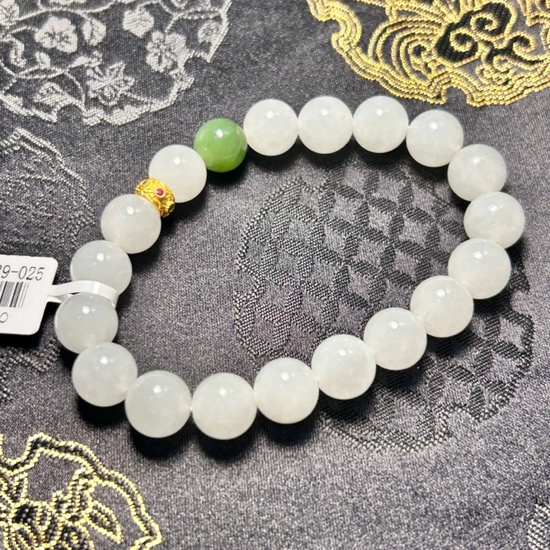 天然和田玉白玉手串