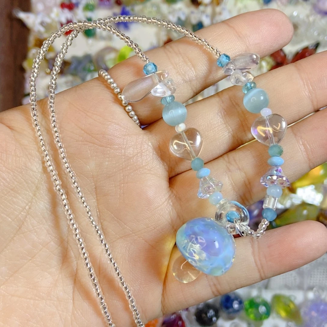 琉璃琉璃吊坠配件diy