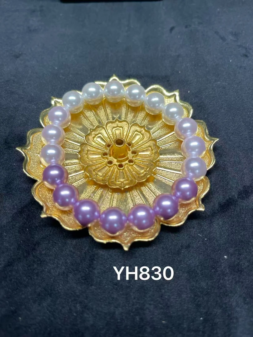 (枫子专属）YH830星空紫奥白渐变手链 约10mm 多样性发货