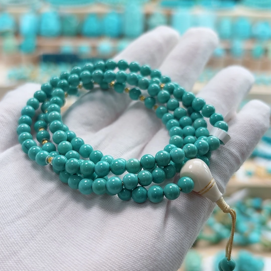 绿松石18K金镶嵌珠宝奇石