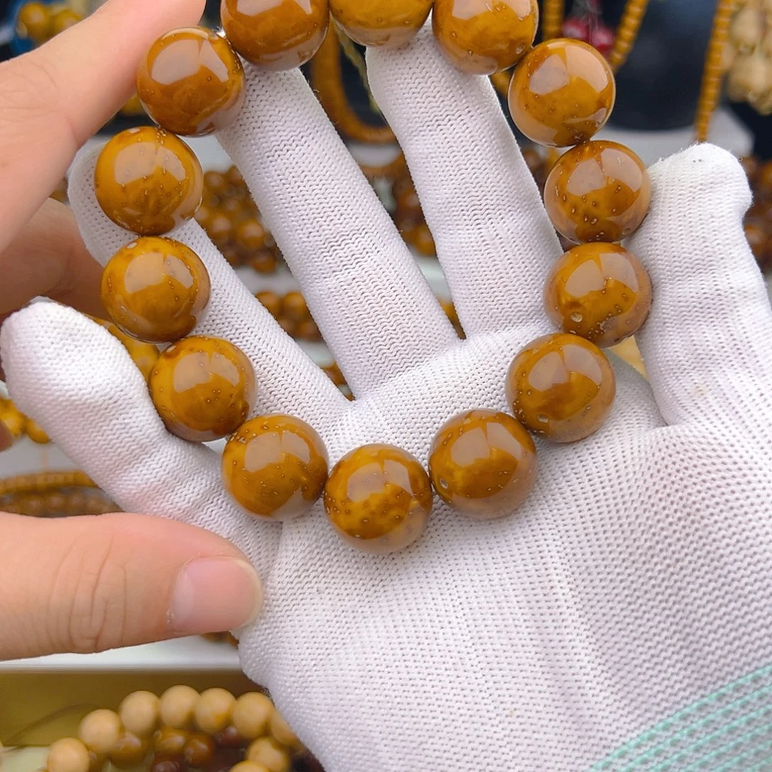 湖***面紫金鼠吊坠精品17.7半实心光珠