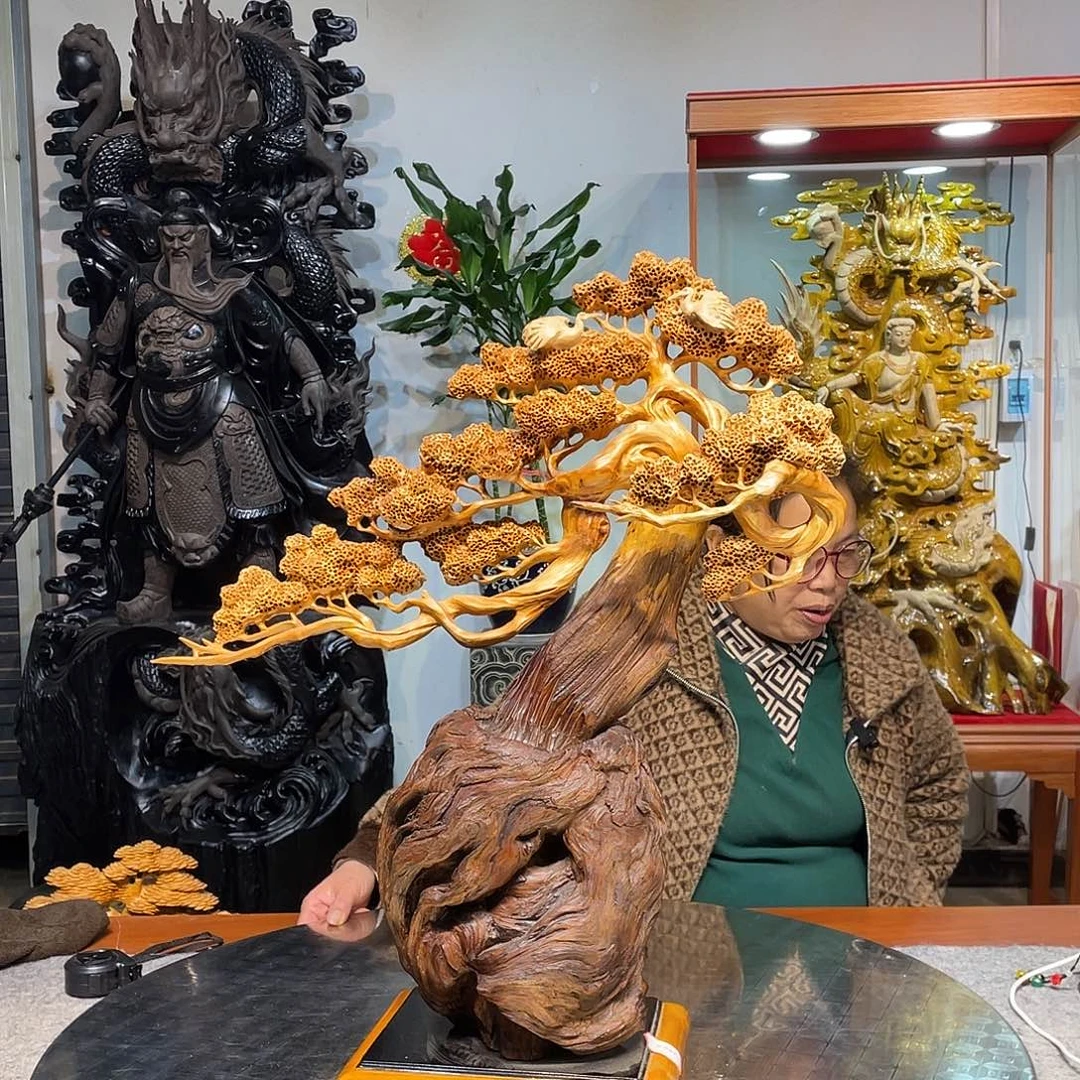 香榧木崖柏迎客松精品