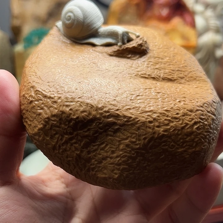 东北石松花石摆件