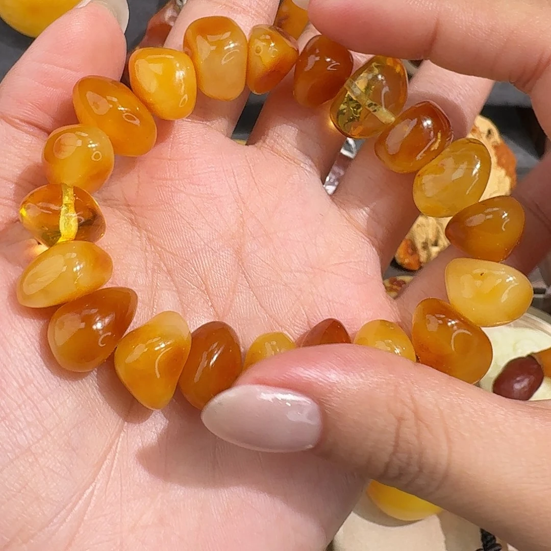 富***足琥珀未镶嵌裸石我