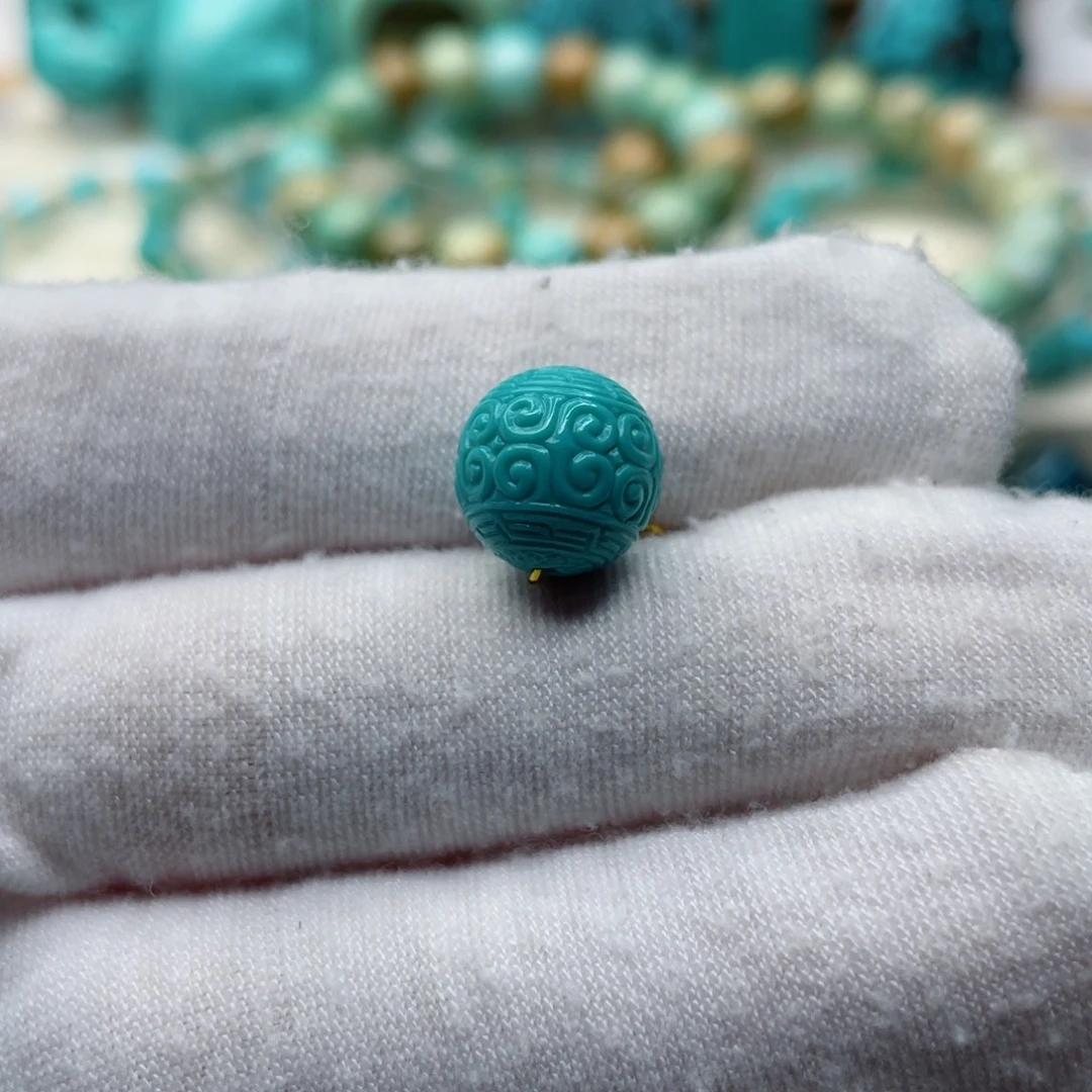 绿松石未镶嵌珠宝奇石10.7mm