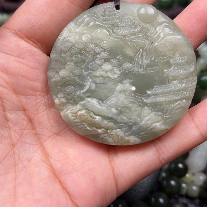 和田玉未镶嵌颈饰