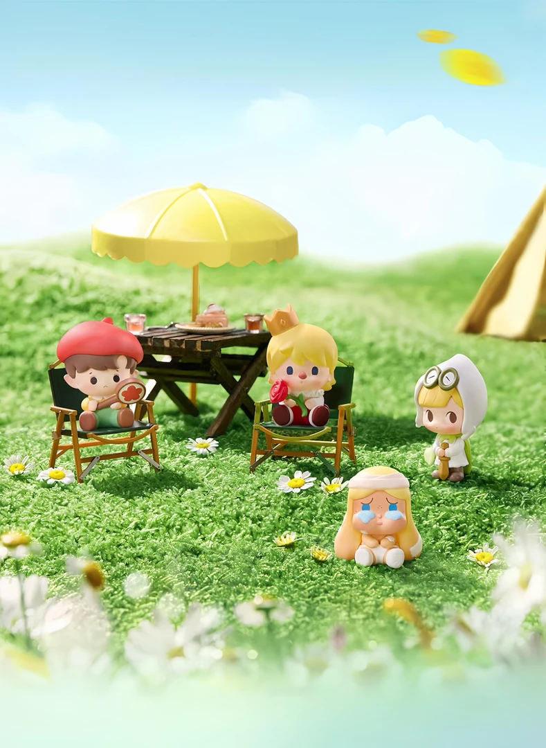 【直播拆】正版跟我去郊游系列公仔潮玩盲盒DIY摆件