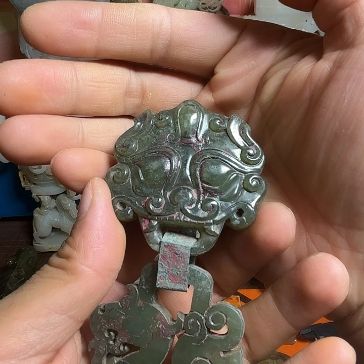 和田玉未镶嵌挂件