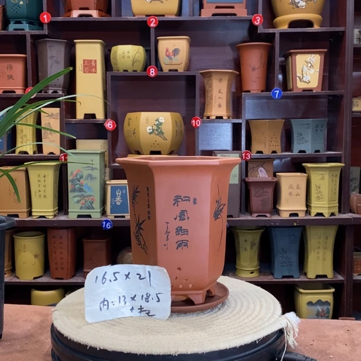 紫砂花盆紫砂花盆