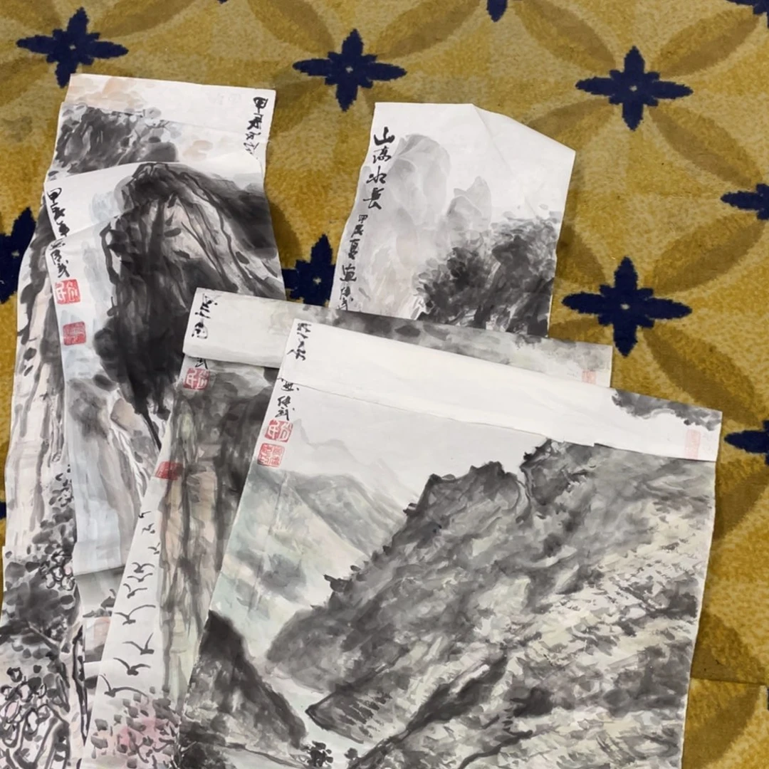 国画与**来传武老师瑕疵品555555五张