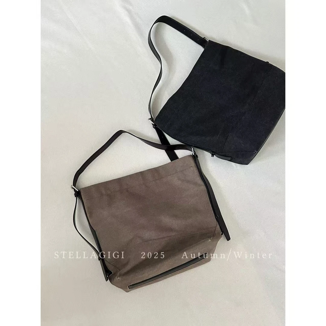 SG / 杨依姗 AW复古水洗做旧肩带可调节流浪托特包B-20251305