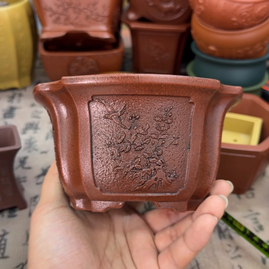 紫砂花盆宜兴紫砂正品14x7