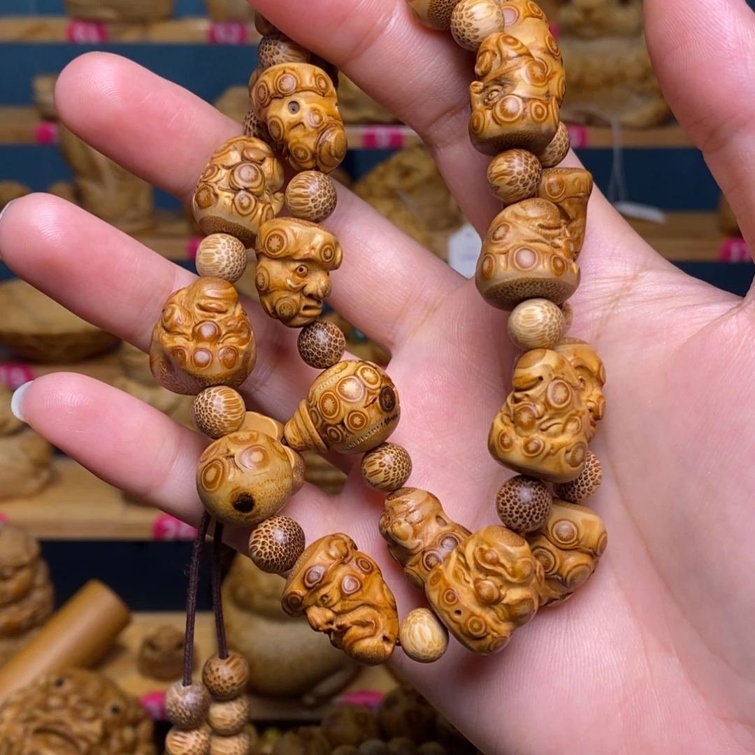 竹十八罗汉竹雕精工制作