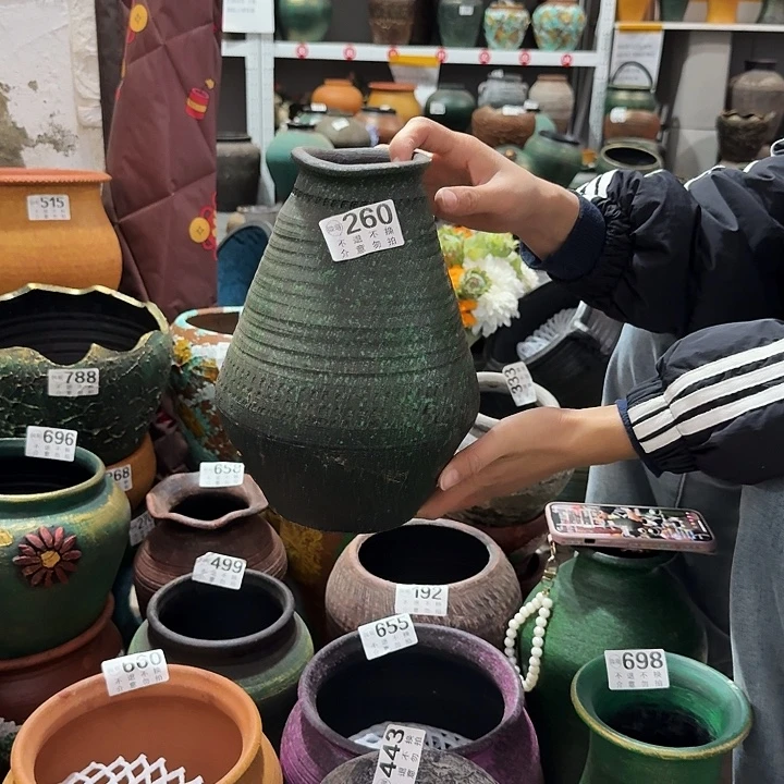 瑕疵金绿小口260高度25口径8