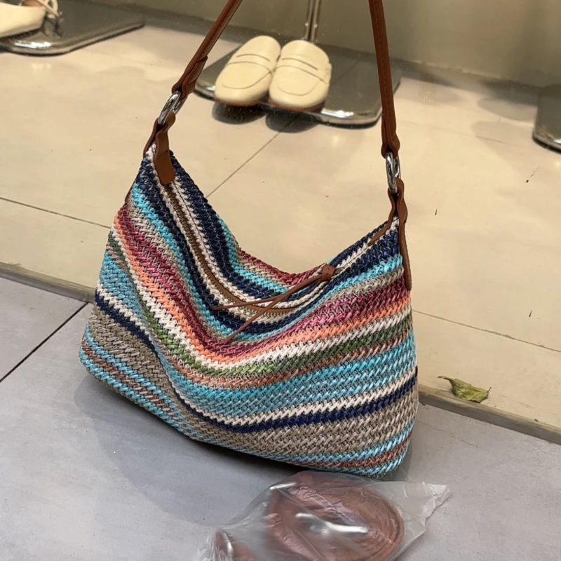 3522彩条腋下斜挎春夏系列女包时尚青春洋溢