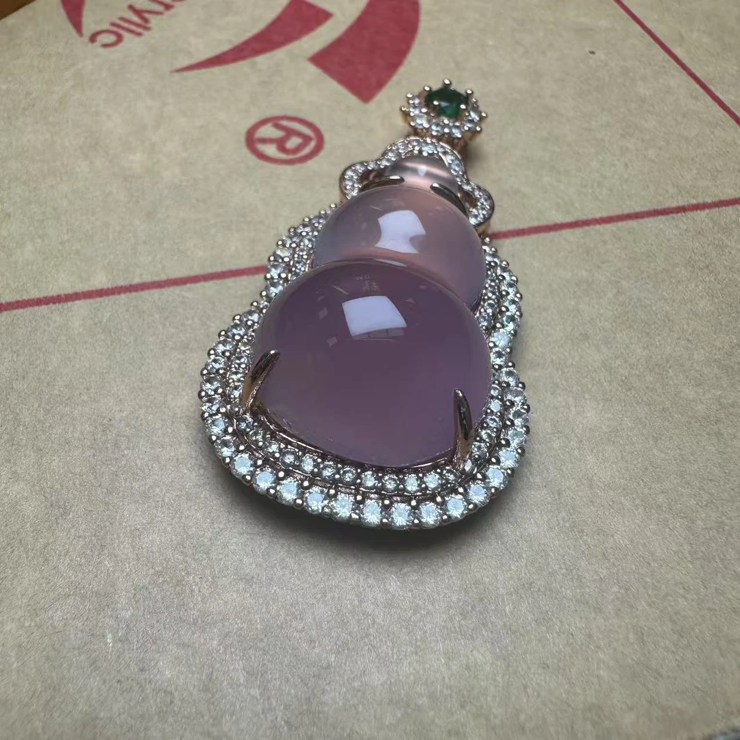 9999-葫芦玛瑙吊坠-镶嵌（多样性发一）带挂绳