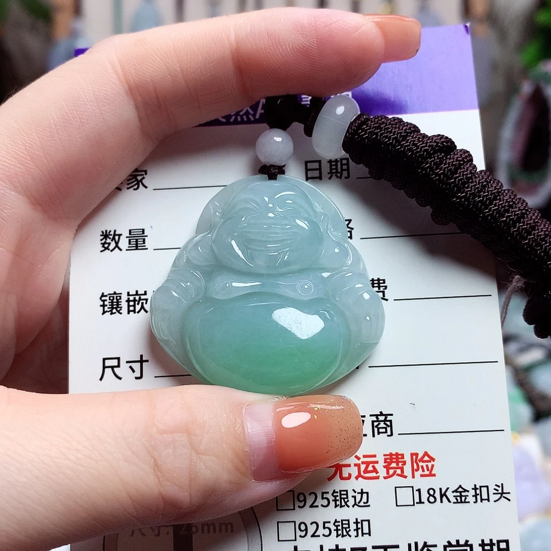 颈饰未镶嵌翡翠佛公13
