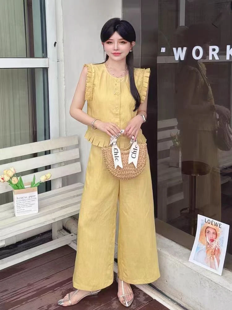 法式休闲风时尚套装百搭时尚上衣泰式富婆风绗缝工艺