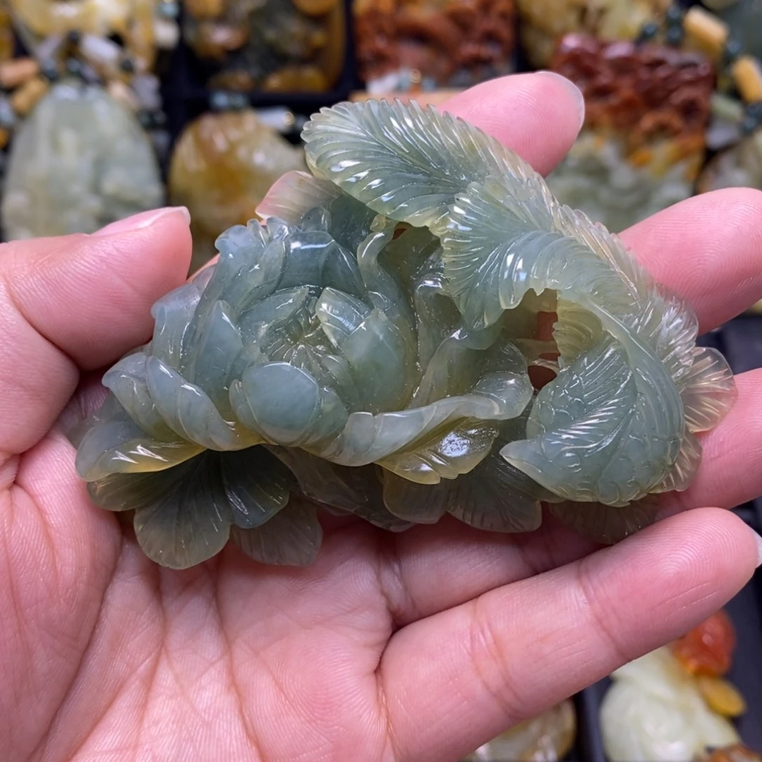 蛇纹石玉未镶嵌吊坠(赠链)