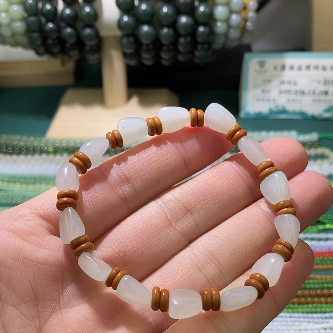 和田玉（白玉）未镶嵌手链