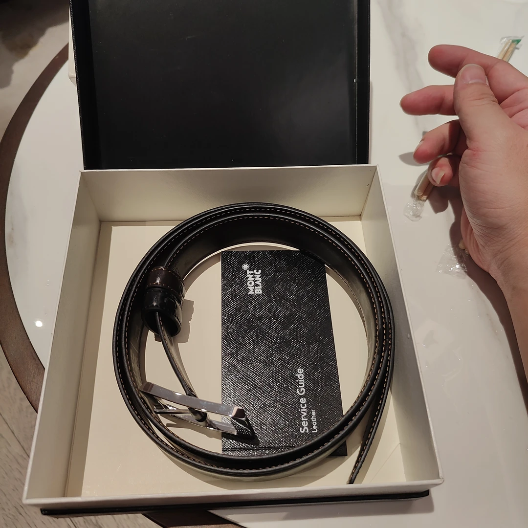 未使用 Montblanc/万宝龙 包展专属 万宝龙皮带带盒可送人