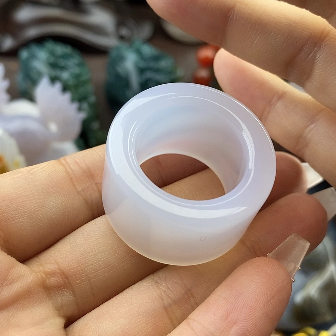 玛瑙/玉髓未镶嵌颈饰扳指卡22