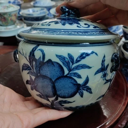 手工绘画柴烧手工