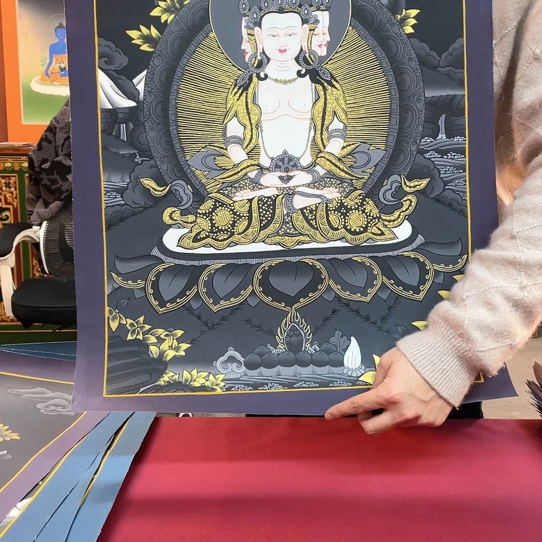 装裱画40×60大日纯手绘