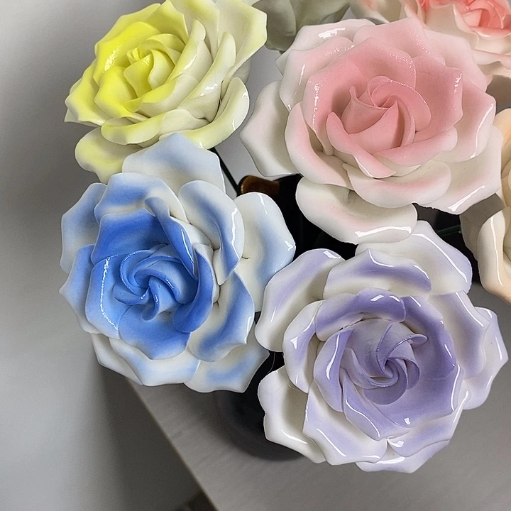 陶瓷陶瓷材料加工4朵