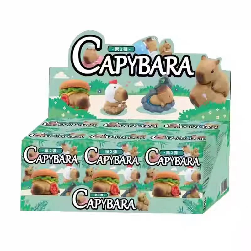 【代拆】动物星云 卡皮巴拉盲盒第二弹水豚潮玩