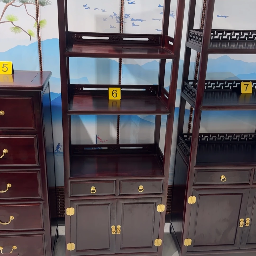 山***材花梨木类成套家具越南花梨酸枝色62✖️33高178书柜