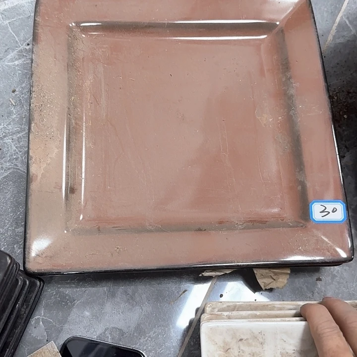 瓷片国营厂库存微瑕26厘米30