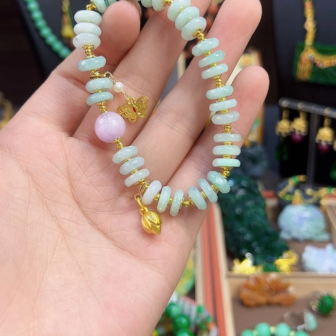 翡翠未镶嵌手链福利