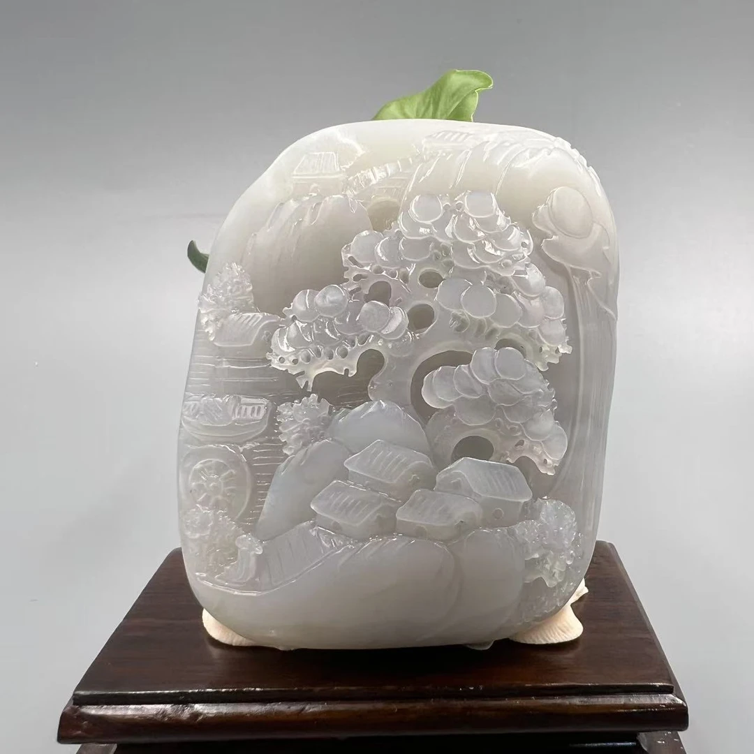 A0634 和田玉手把件 ZY50607088