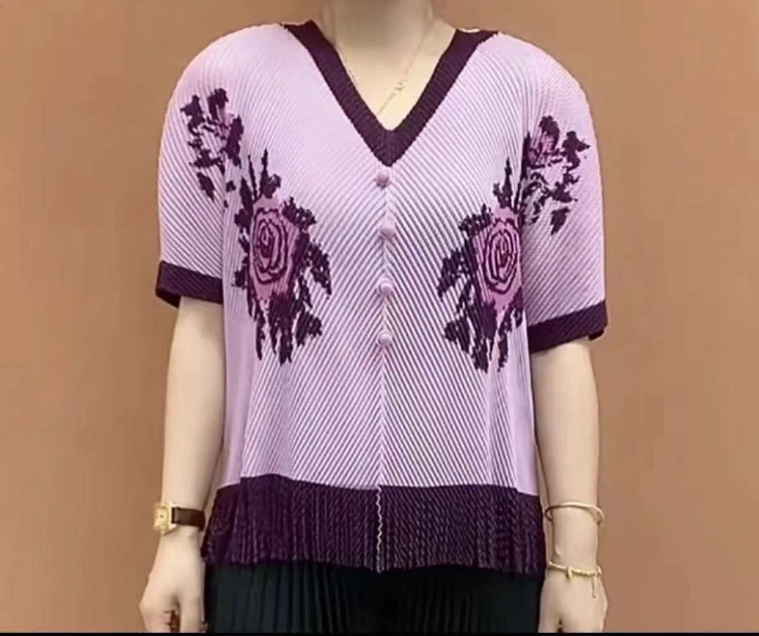 A1101新款褶皱短款衫