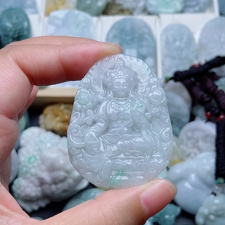 翡翠未镶嵌吊坠(不含链)翡翠